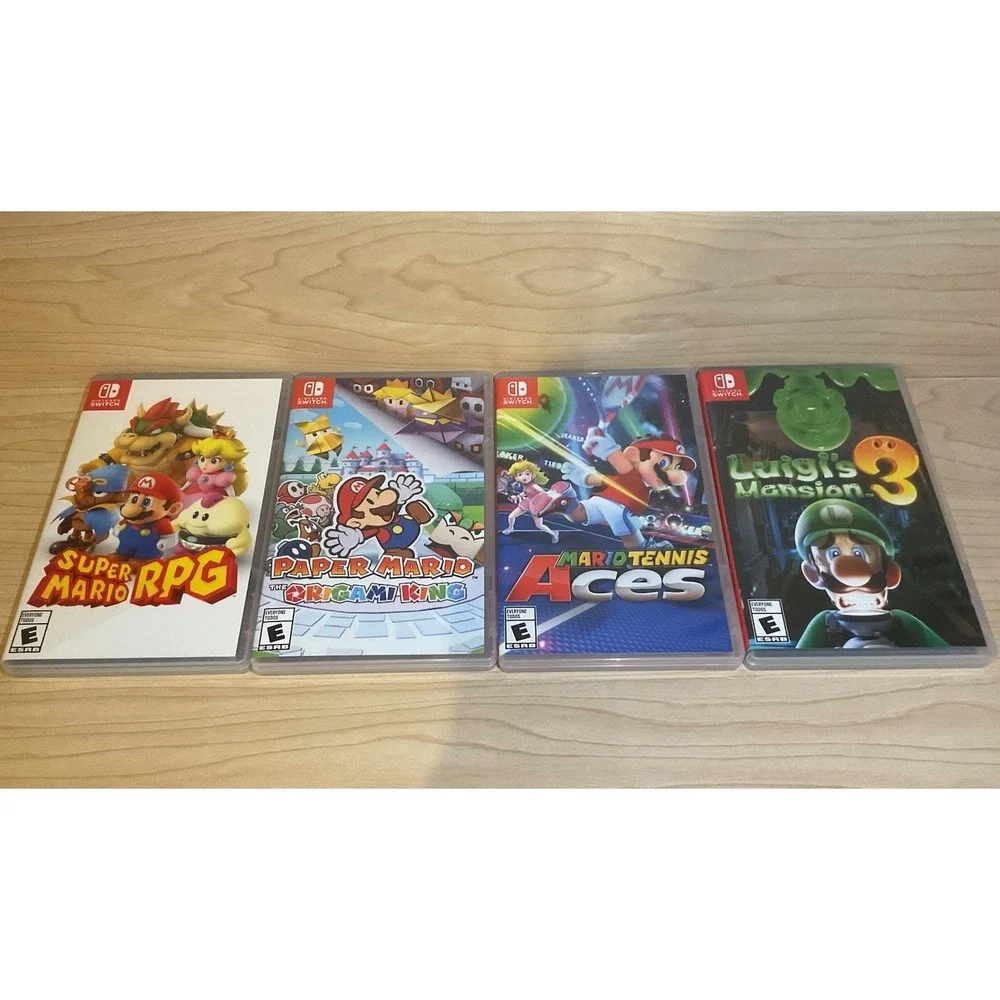Switch Games Lot Mario Tennis Paper Mario RPG Luigi's Mansion 3